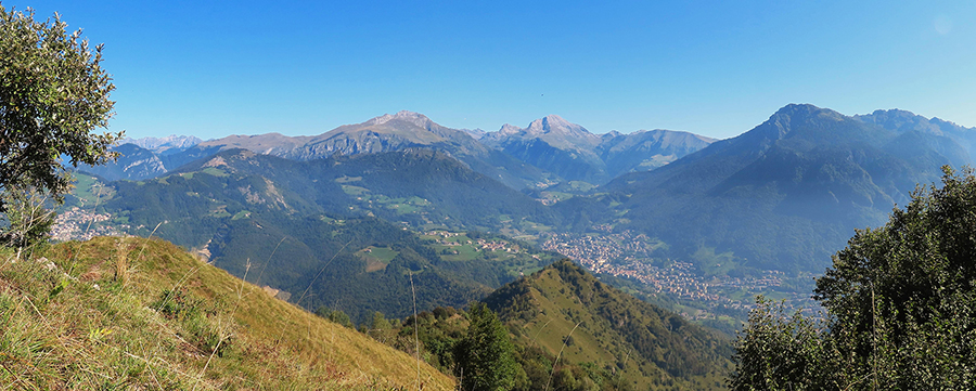 Dal Monte Gioco vista sull' alta Val Serina